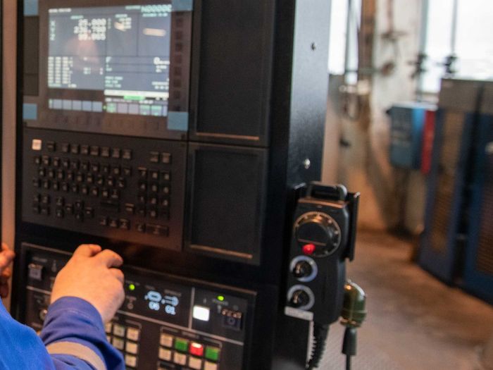 CNC machining centre control panel